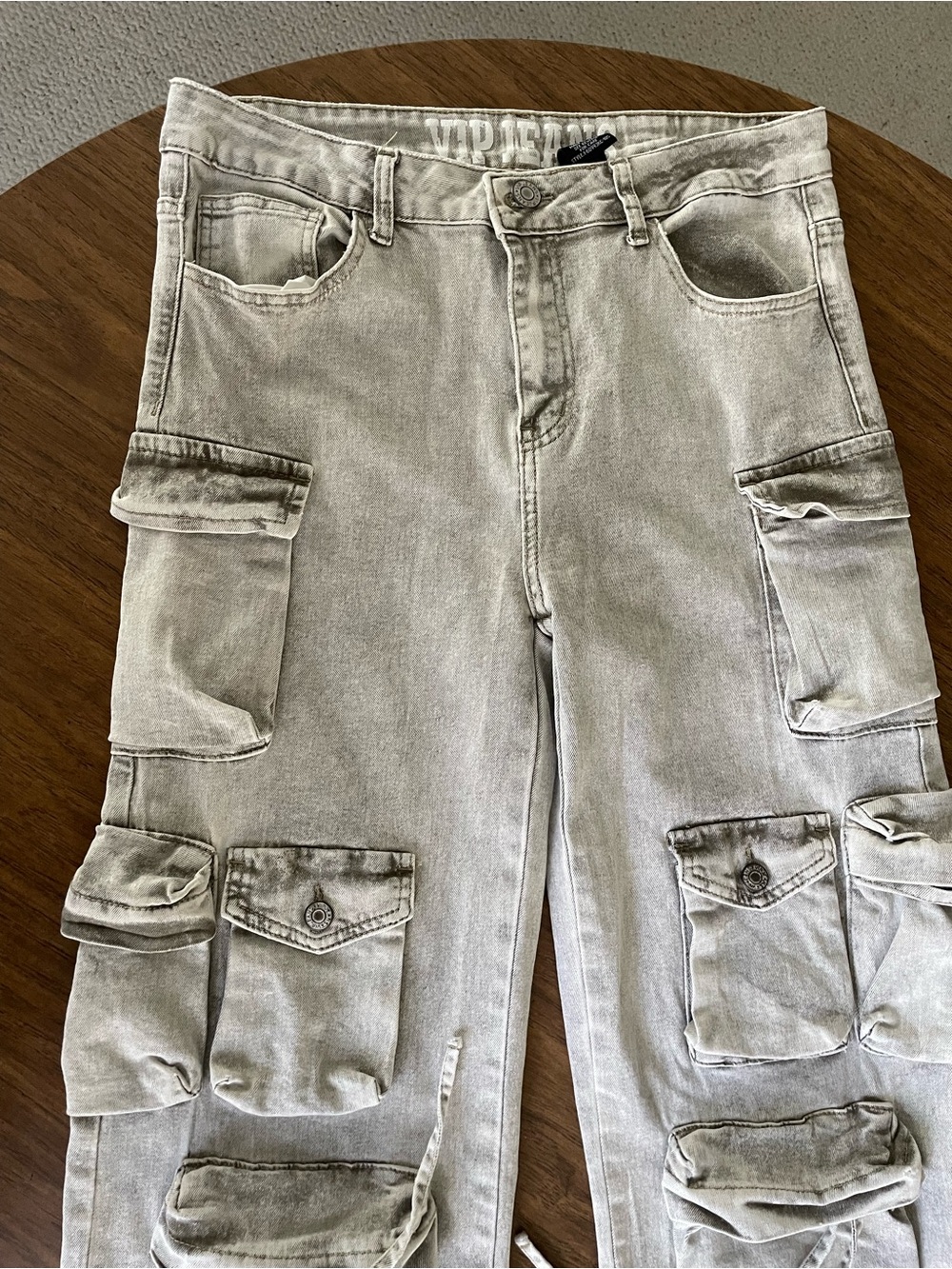 Light Brown Cargo Jeans